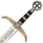Made in Toledo, Spain, the reproduction sword comes with a certificate of quality and origin