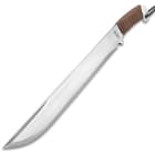 Forged Warrior Short Sword And Sheath - One-Piece Spring Steel Construction, Leather Wrapped Handle, Wrist Lanyard - Length 20”