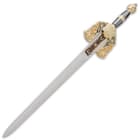 The 11 1/8” overall reproduction letter opener sword is a fine tribute to the last Moorish king of Granada’s legacy