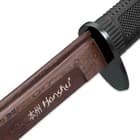 Honshu Boshin HellFyre Damascus Handmade Wakizashi Sword - Hand Forged HellFyre Damascus Steel, Exclusive Metallurgical Process - Full Tang, Modern Tactical - TPR Grip, Wooden Saya - 34"