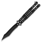 Black Night Butterfly Knife Stainless Steel Blade   F49 NF1319 