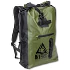 Intense Waterproof Drybag Backpack - 35L Capacity, PVC Tarpaulin Construction, Nylon Webbing Straps - Dimensions 23 2/5”x 12 2/5”x 7 1/2”