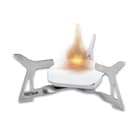 The Trailblazer Camp Stove includes solid fuel to burn.