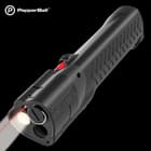 It combines a bright, 350-lumen LED flashlight with a launcher to offer covert protection in plain sight and launches non-lethal rounds