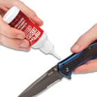 Max Edge CLP Knife Lube - Use With All Blades, Long-Lasting, Inhibits Rust, Lifts Residue, Won’t Dry Out - 1.5 Oz