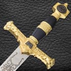 Star Of David Sword And Scabbard - Stainless Steel Blade, ABS And Metal Handle, Intricately Designed Guard And Pommel - Length 30”