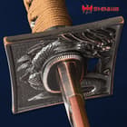 Shinwa Copper Dragon Katana And Scabbard - 1060 High Carbon Steel, Copper Tsuba, Genuine Rayskin - Length 40 3/4”