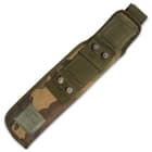The kit includes two utility pouches and two ammo pouches, a removable bayonet sheath and a heavy-duty utility belt