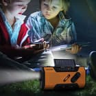 The 4-LED reading light and 1W flashlight provides enough output to keep you and your loved ones out of the dark in an emergency