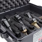 MTM Tactical Pistol Handgun Case - Six Guns, O-Ring Seal, Foam Lined, Triple Tabbed, Flexible Storage Area