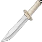 All-Terrain Survival Knife With Watertight Compartment And Sheath - Stainless Steel Blade, Aluminum Handle - Length 13”