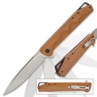 Timber Wolf Behemoth Ball Bearing Pocket Knife - Stainless Steel Blade, Stonewashed Finish, G10 Handle Scales, Pocket Clip