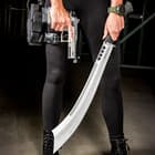 Honshu War Sword And Sheath - High Carbon Steel Blade, TPR Handle, Stainless Steel Guard - Length 30”