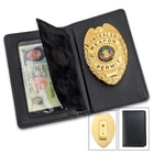 ConcealedWeaponPermitBadgewithLeatherCase