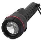 Waterproof Flashlight With Wrist Lanyard - TPR Construction, Signal Mode - Length 6 1/4”