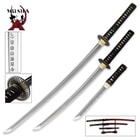 Musha Red Hand Forged Samurai Sword Set