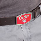 Cocky Red Belt Buckle