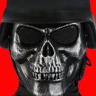 Airsoft Military Skull Facemask - Black