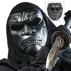 ABS Samurai Skeletal Mask Silver & Black