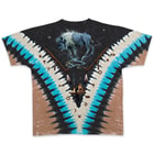 Native American Bison Skull Tie-Dye T-Shirt