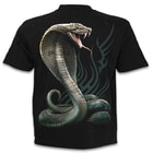 Serpent Tattoo Black T-Shirt - Top Quality 100 Percent Cotton, Original Artwork, Azo-Free Reactive Dyes - 1XL