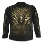 Dragon Forest Black Long-Sleeve T-Shirt - Top Quality 100 Percent Cotton, Original Artwork, Azo-Free Reactive Dyes