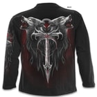 Legend Of The Wolves Black Long-Sleeve T-Shirt - Top Quality 100 Percent Cotton, Original Artwork, Azo-Free Reactive Dyes