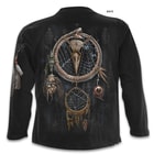 Voodoo Catcher Black Long-Sleeve T-Shirt - Top Quality 100 Percent Cotton, Original Artwork, Azo-Free Reactive Dyes