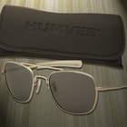 Aviator Pilot Sunglasses - 52 mm Polarized - Silver