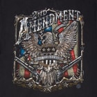 Second Amendment Eagle Silver Foil T-Shirt - Long-Sleeve