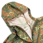 German Military Surplus Wet Weather Jacket - Flecktarn Camo - Gore-Tex - Hood, Adjustable Cuffs, Pockets - Tough yet Lightweight, Waterproof yet Breathable - Used - Hunting Fishing Outdoors Tactical
