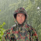 Surplus Swiss Camo Wet Weather Poncho 