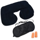 3 Pc. Travel Set Pillow, Eye Mask & Ear Plugs