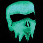ZANheadgear Glow In the Dark Grey Skull Neoprene Full Facemask