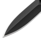 Close up image of the blade on the Mini OTF Automatic Knife.