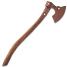 Viking Replica Bushcraft Axe - Carbon Steel Blade, Rough-Hewn, Ergonomic Wooden Handle - Length 29”