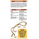 Trailblazer Know Your Knots Quick Reference Guide - Compact Folding Guide, Laminated, Detailed Illustrations, Easy-To-Follow Instructions