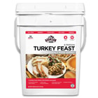 Augason Farms Turkey Feast Pail - 52 Servings, Complete Turkey Dinner, Individual Mylar Pouches - Up To 20 Year Shelf Life