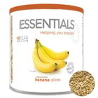 The dehydrated banana slices shown in the can