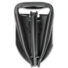 M48 Folding Entrenching Tool With Pouch - 1050 Carbon Steel Construction, Black Heat-Treated Finish - Length 18 1/4”