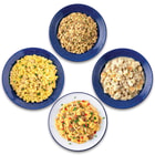 These are examples of the ready-to-eat meals in the kit