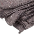 Bulgarian Grey Wool Blanket - Like New Military Surplus, Retains Insulation When Wet, 72”x60”