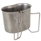 Rothco GI-Style Stainless Steel Canteen Cup - Fits 1-Qt. Canteen