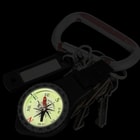 Glow In The Dark Key Ring Compass