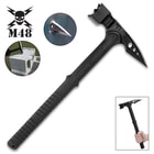 The fiberglass and reinforced nylon handle is nearly indestructible, and the axe head is attached to it with metal bolts