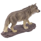 Prowling Wolf Statue