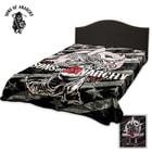 Officially Licensed Sons Of Anarchy Queen Size Faux Mink Blanket