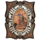 Cowboys and Horses Antiqued Western-Style Picture Frame - Fits 4" x 6" Pictures