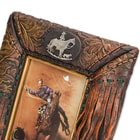 Praying Cowboy Antiqued Western-Style Picture Frame - Fits 4" x 6" Pictures