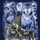 Wolf Pack Queen Size Blanket